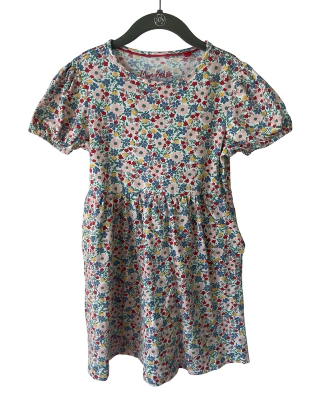 Mini Biden Girl’s Jersey Floral Dress Size 7-8Y